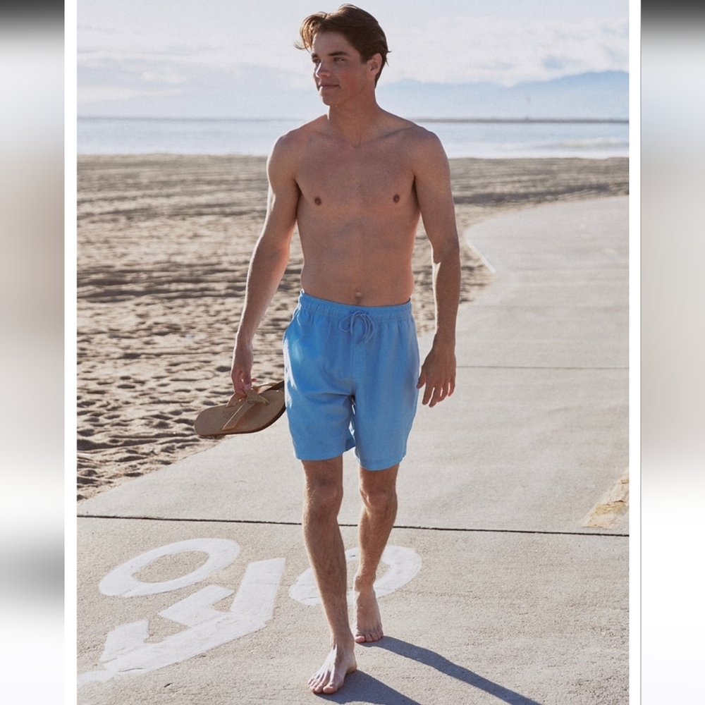 Blue crown swim trunks